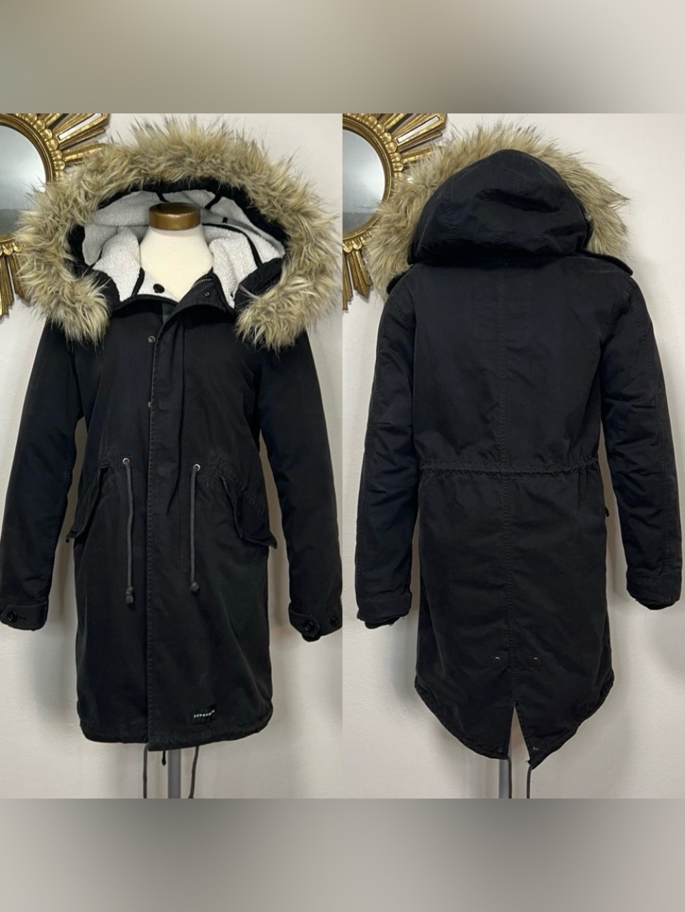 Community Autonomy Fishtail Parka With Shearling, Military Edition